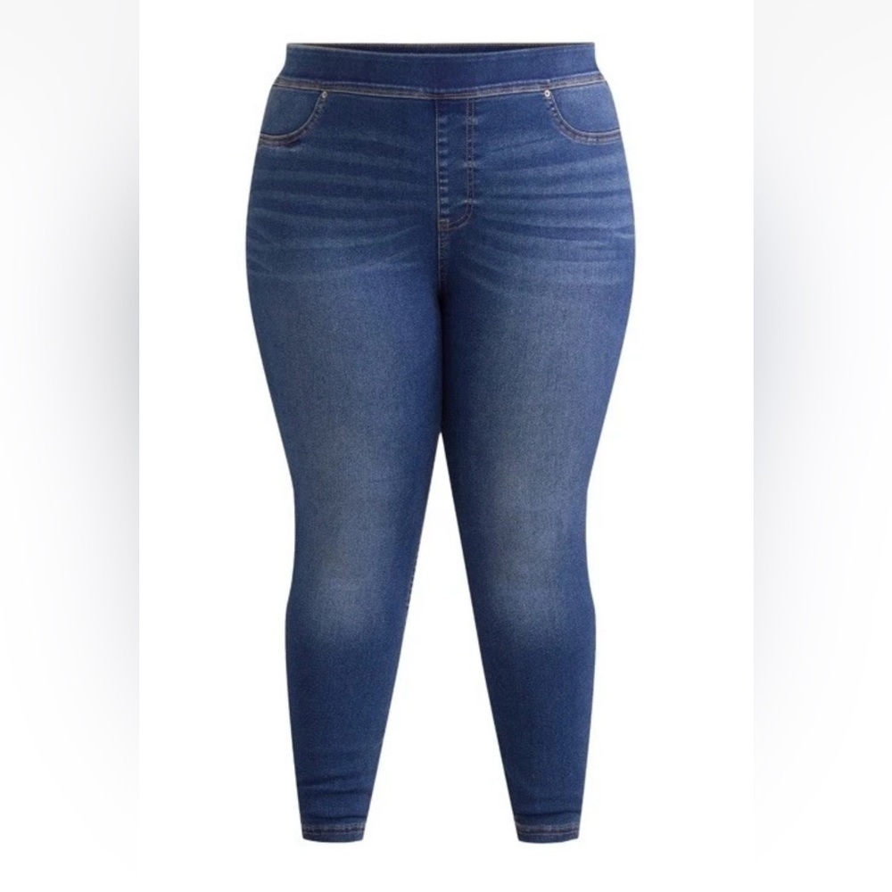 Terra & Sky Women’s Plus Skinny High Rise Pull-On Size 1X (16W-18W) Jeggings NWT - Picture 15 of 16